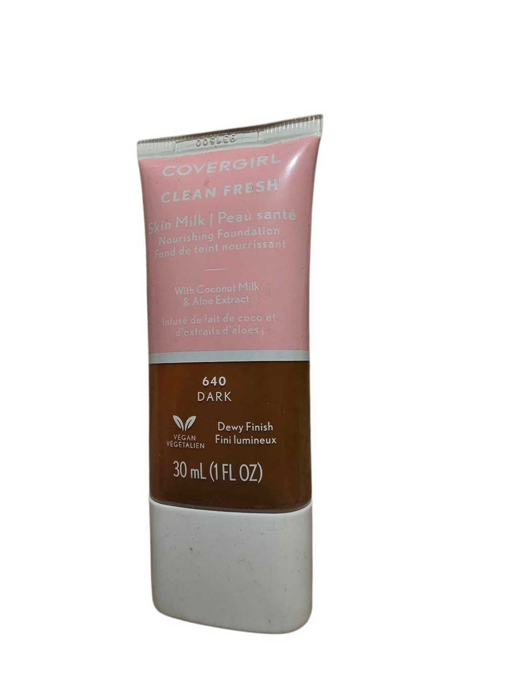 COVERGIRL Clean Fresh Skin Milk Foundation 640 Dark – Dewy Vegan Hydrating 1oz